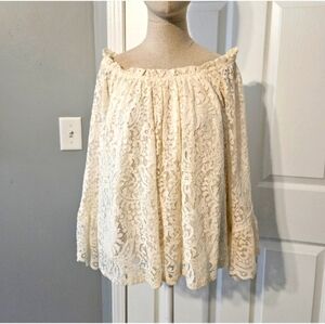 Beautiful Cream Lace Blouse